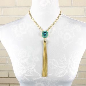 Vince Camuto Gold And Turquoise Necklace